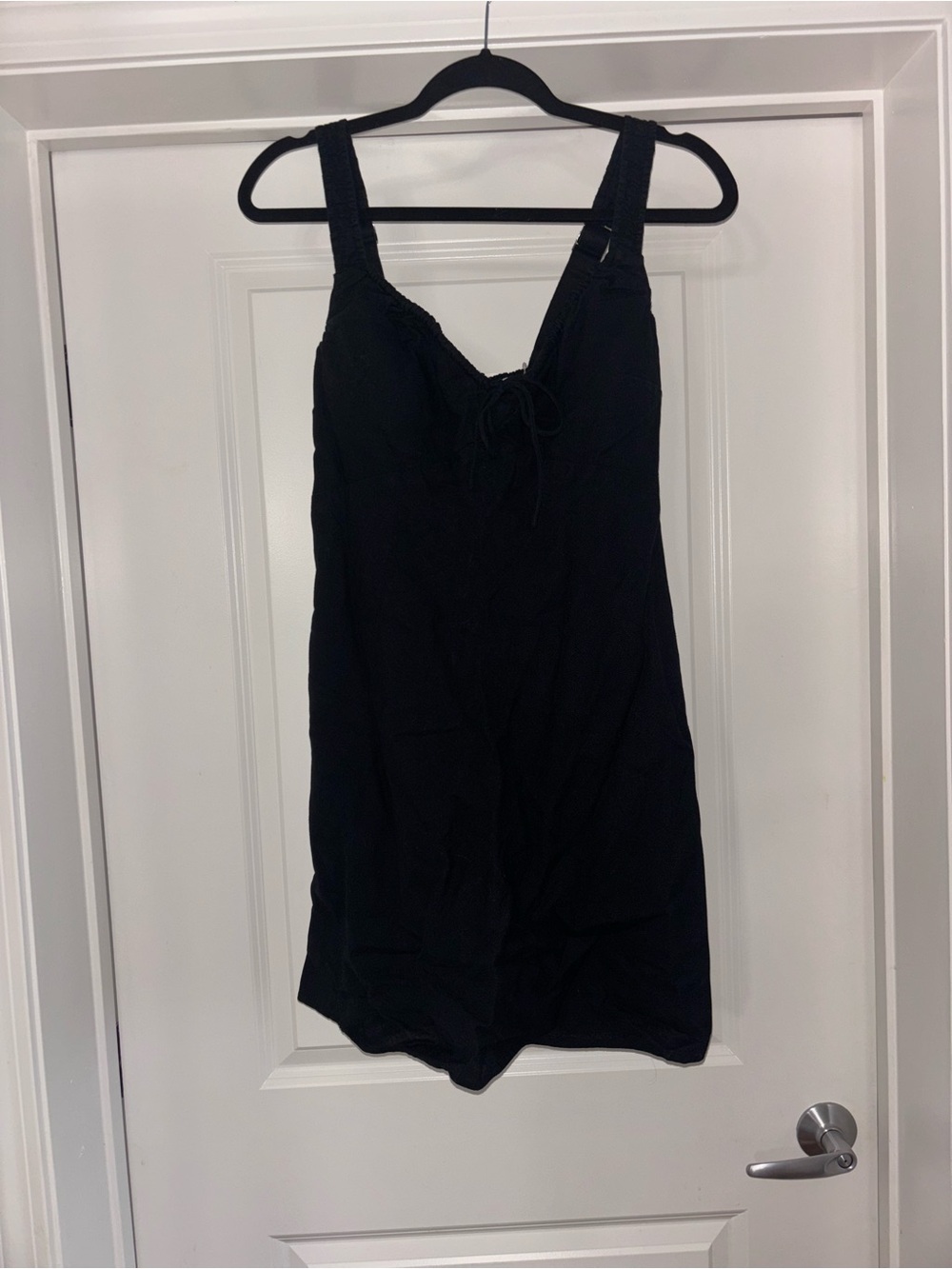 Abercrombie & Fitch Black Lace-Detail Chemise